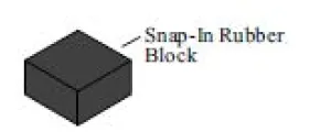 304 - Snap-In Rubber Block