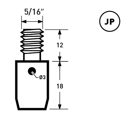 9.5mm Double Cap Flat Head Rivet | EK-DF95*10