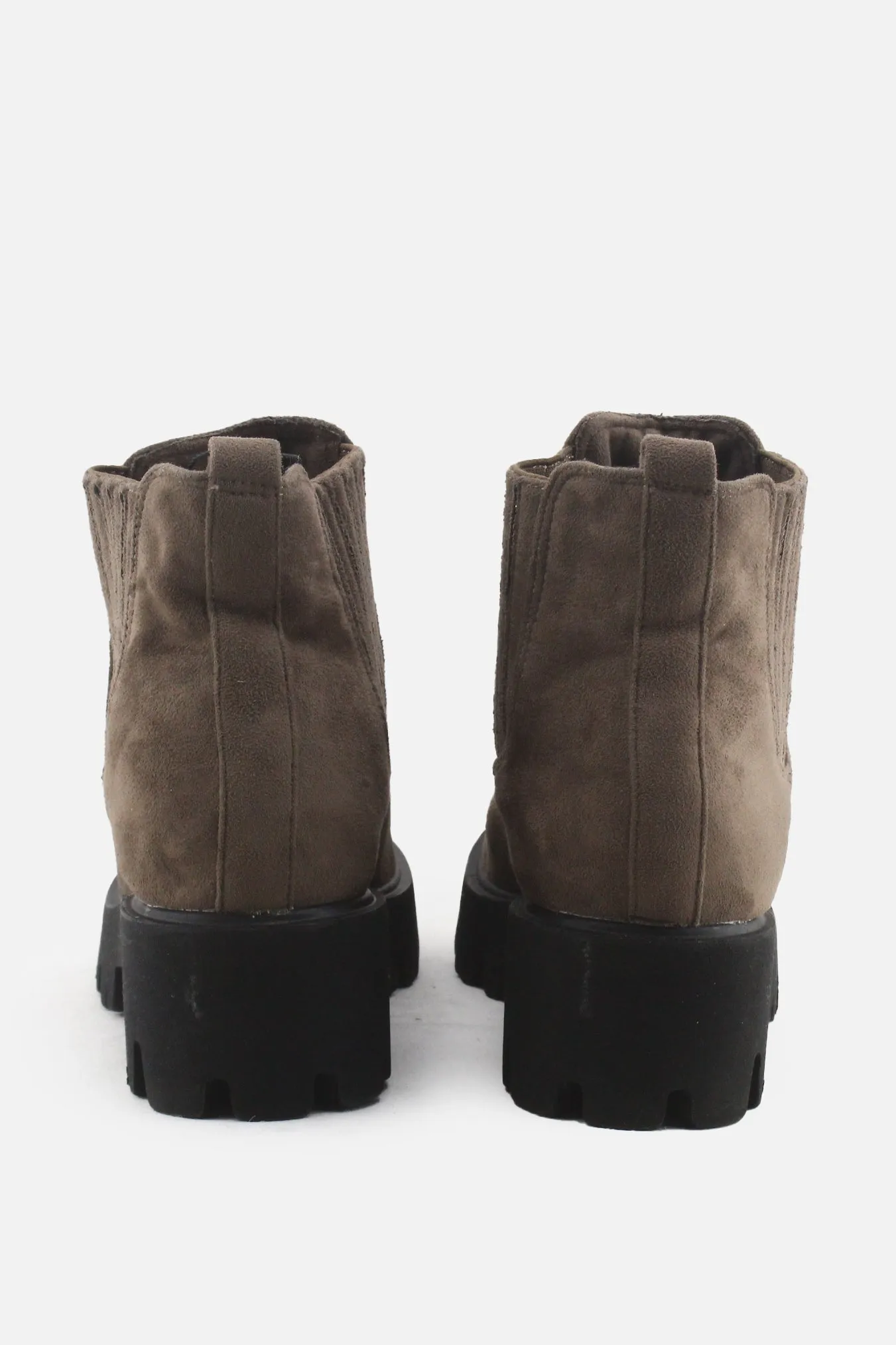 Amor Amore Stretchable Block Ankle Boots | Suede