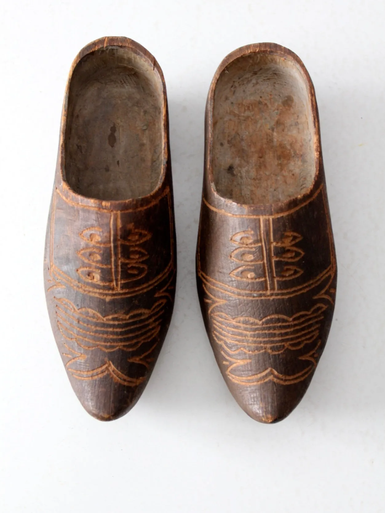 antique Dutch wooden clogs