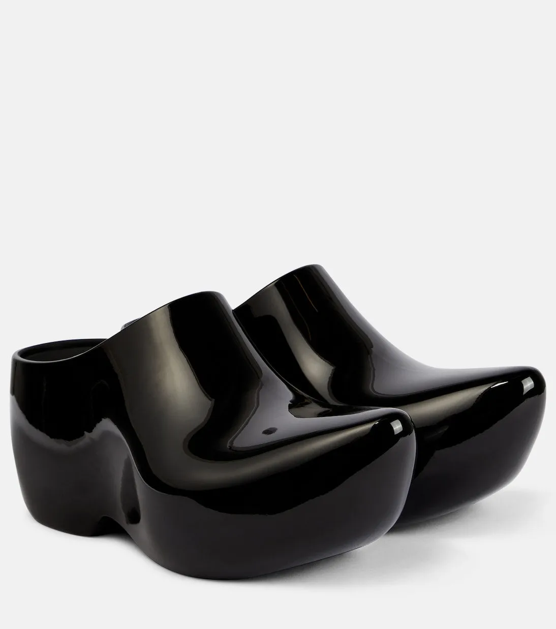 Black Balenciaga Technoclog Rubber Clogs