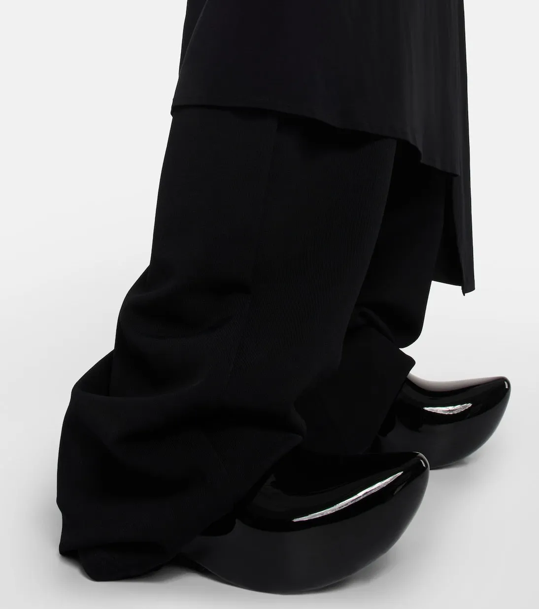 Black Balenciaga Technoclog Rubber Clogs