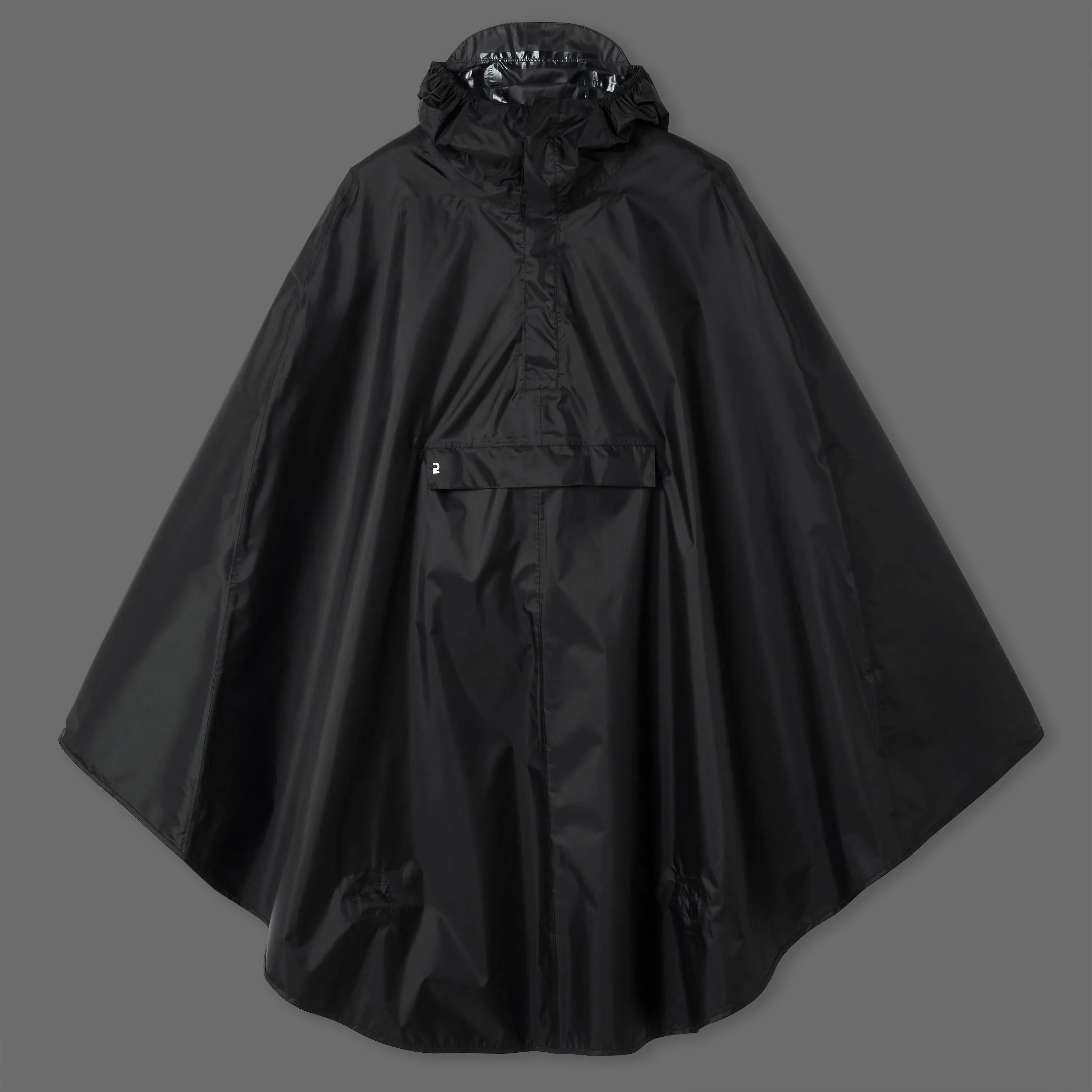 Bicycle raincoat City 100 black BTWIN, black