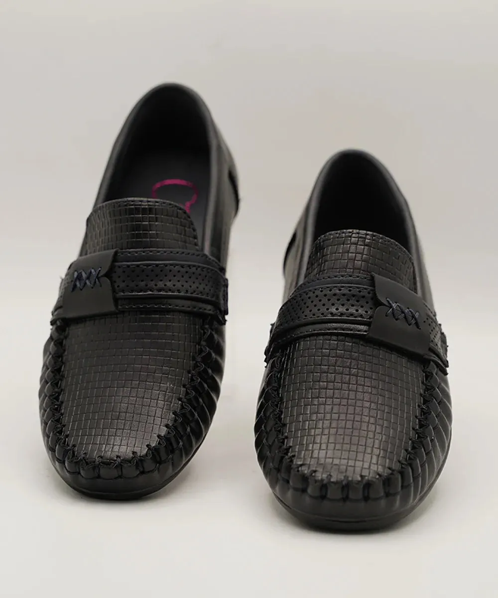 Black Formal Loafers for party for Boys