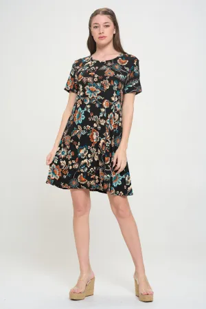 BNS Missy Dress Short Sleeve Print-7004BN-SRP1-W434