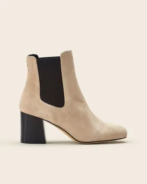 Bottines Chelsea En Lacado - Taupe