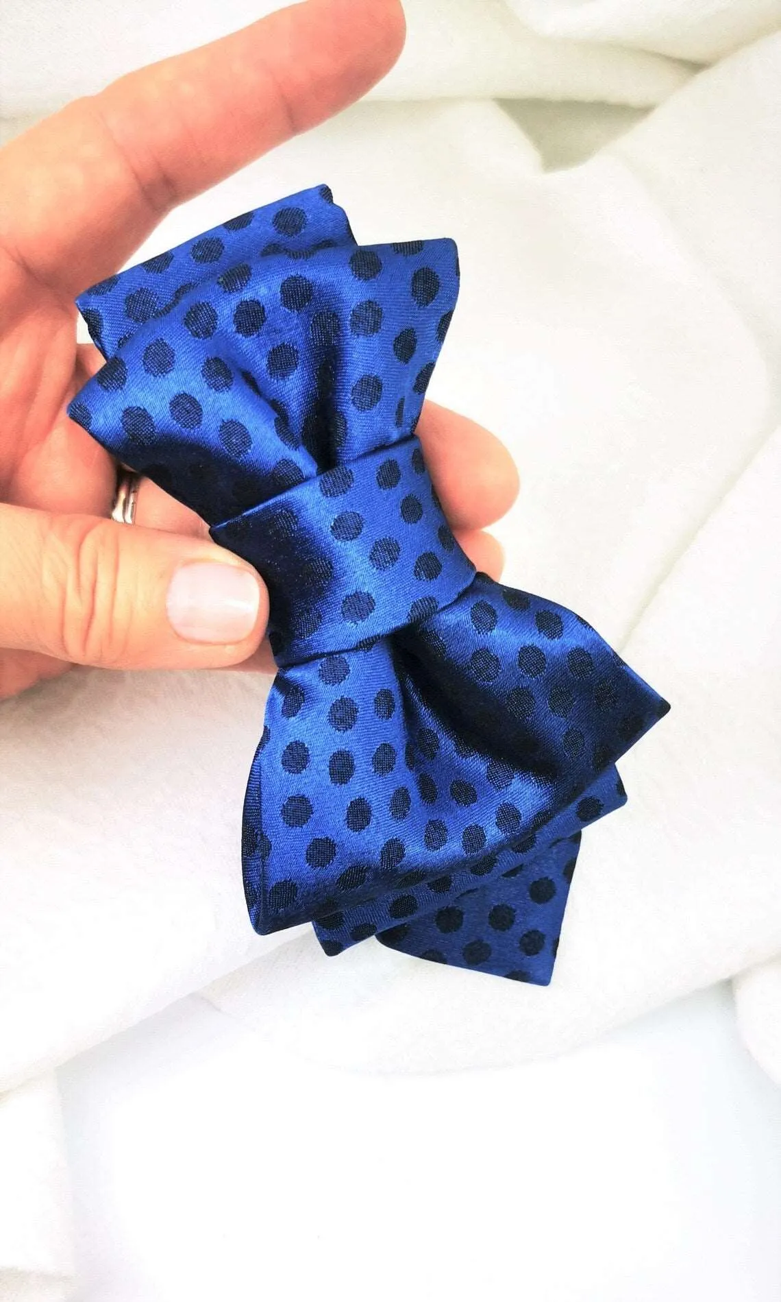 BOW TIE "BLUE CHAMPAGNE" FOR WOMEN