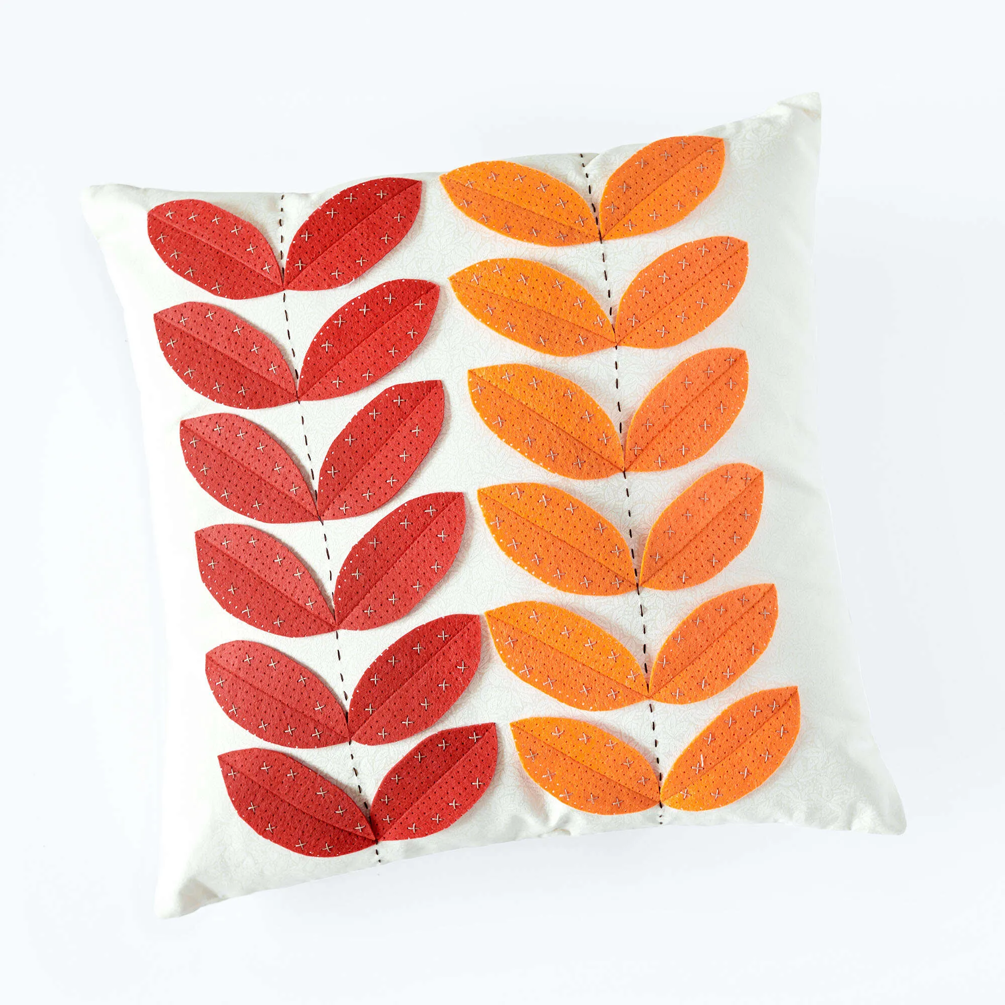 Coats & Clark Sewing Leaf Motif Pillow