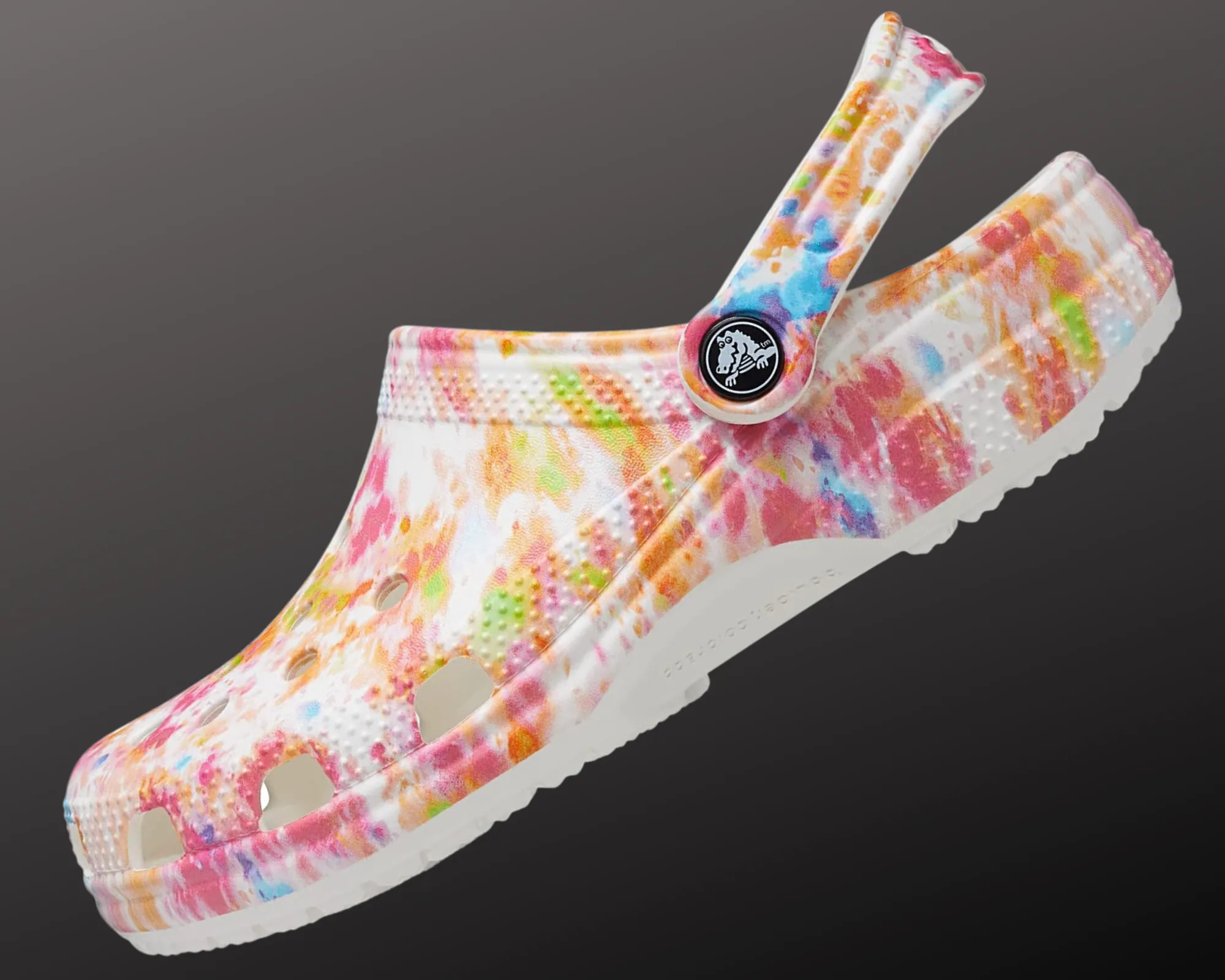 Croce Classic Tie-Dye Graphics Clogs Comes with a FREE Set of jibbing