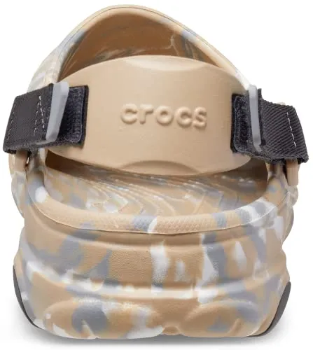 Crocs Unisex Adult ClassicAllTerrainMarbledClog Chai/Mlt Multi Clogs (207887-2ZM)