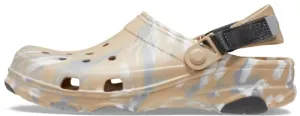 Crocs Unisex Adult ClassicAllTerrainMarbledClog Chai/Mlt Multi Clogs (207887-2ZM)