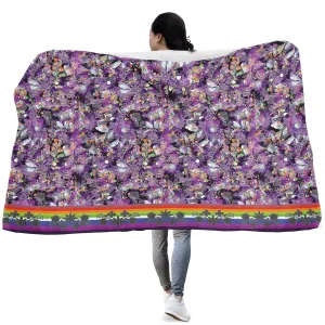 Culture in Nature Purple Hooded Blanket