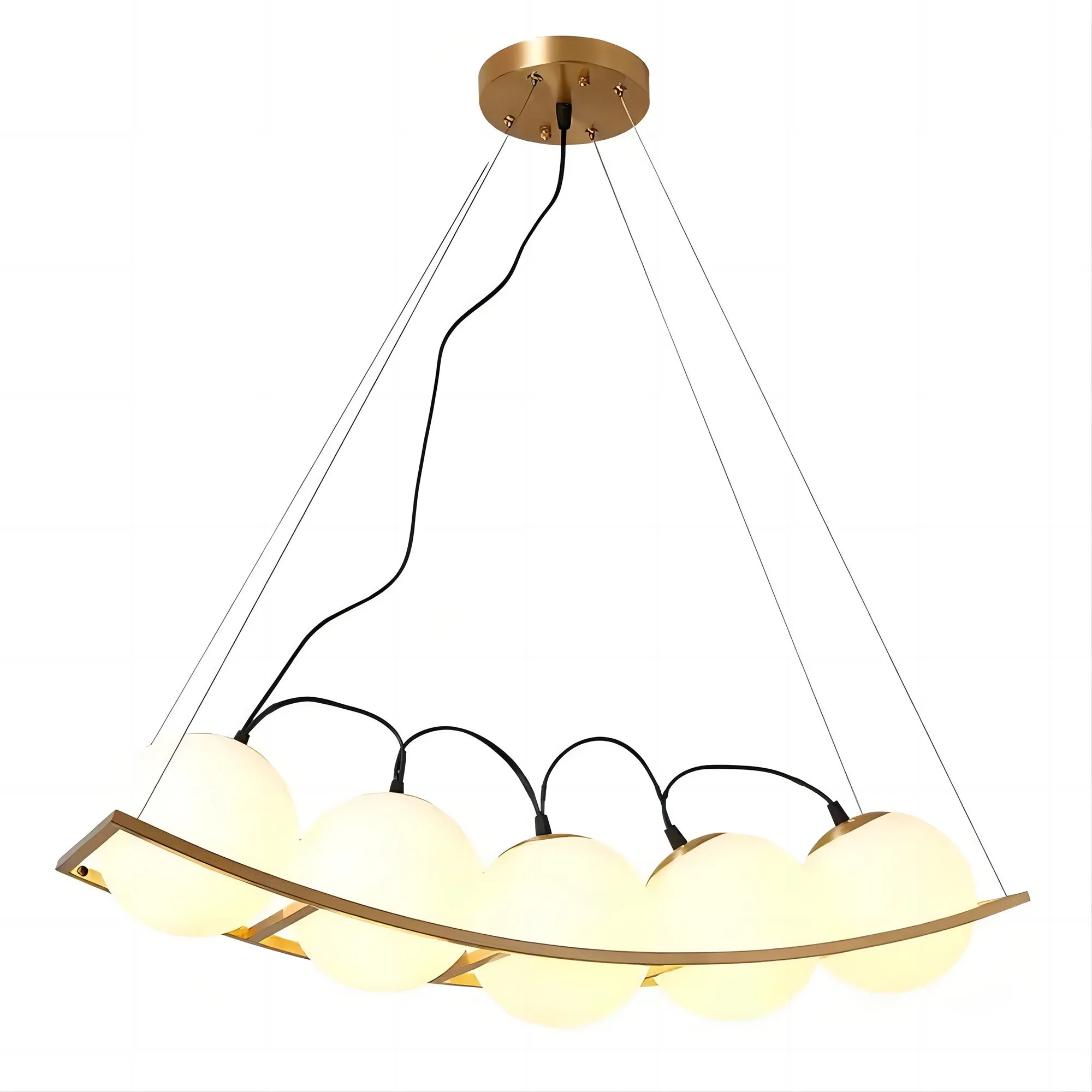 Curved Pea Pendant Lamp