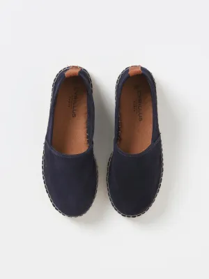 Cyrillus - Espadrille - Bleu Fonce Uni - Garçon