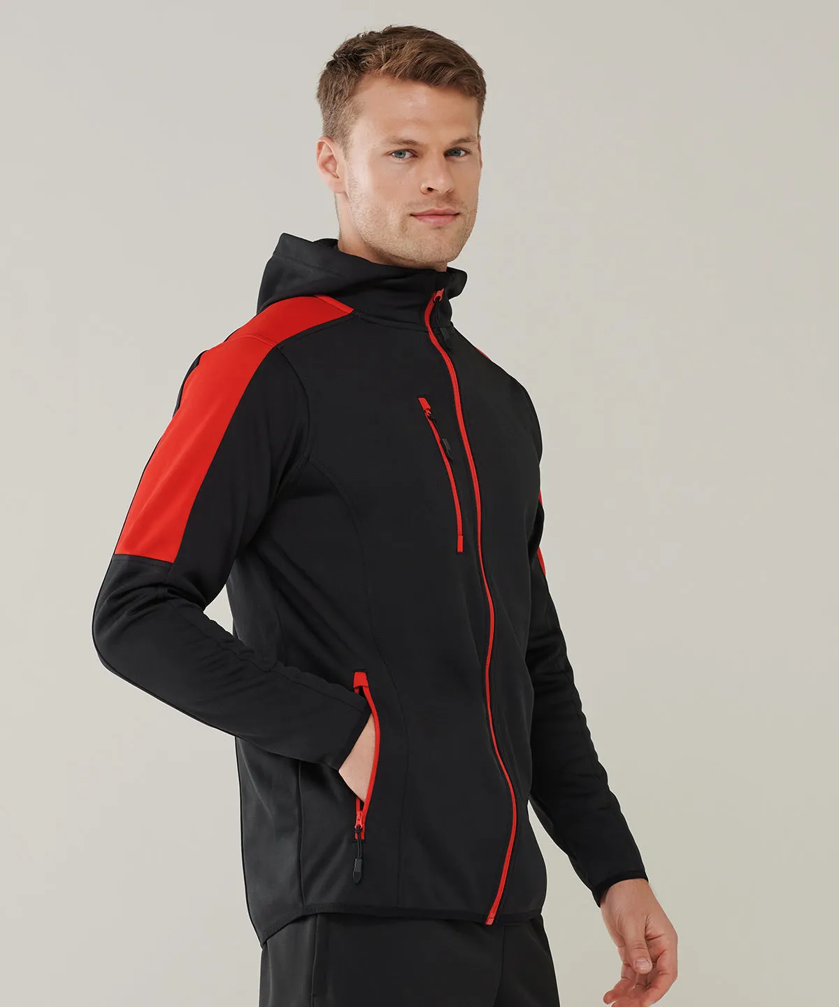 Dark Grey Marl/Black - Active softshell jacket