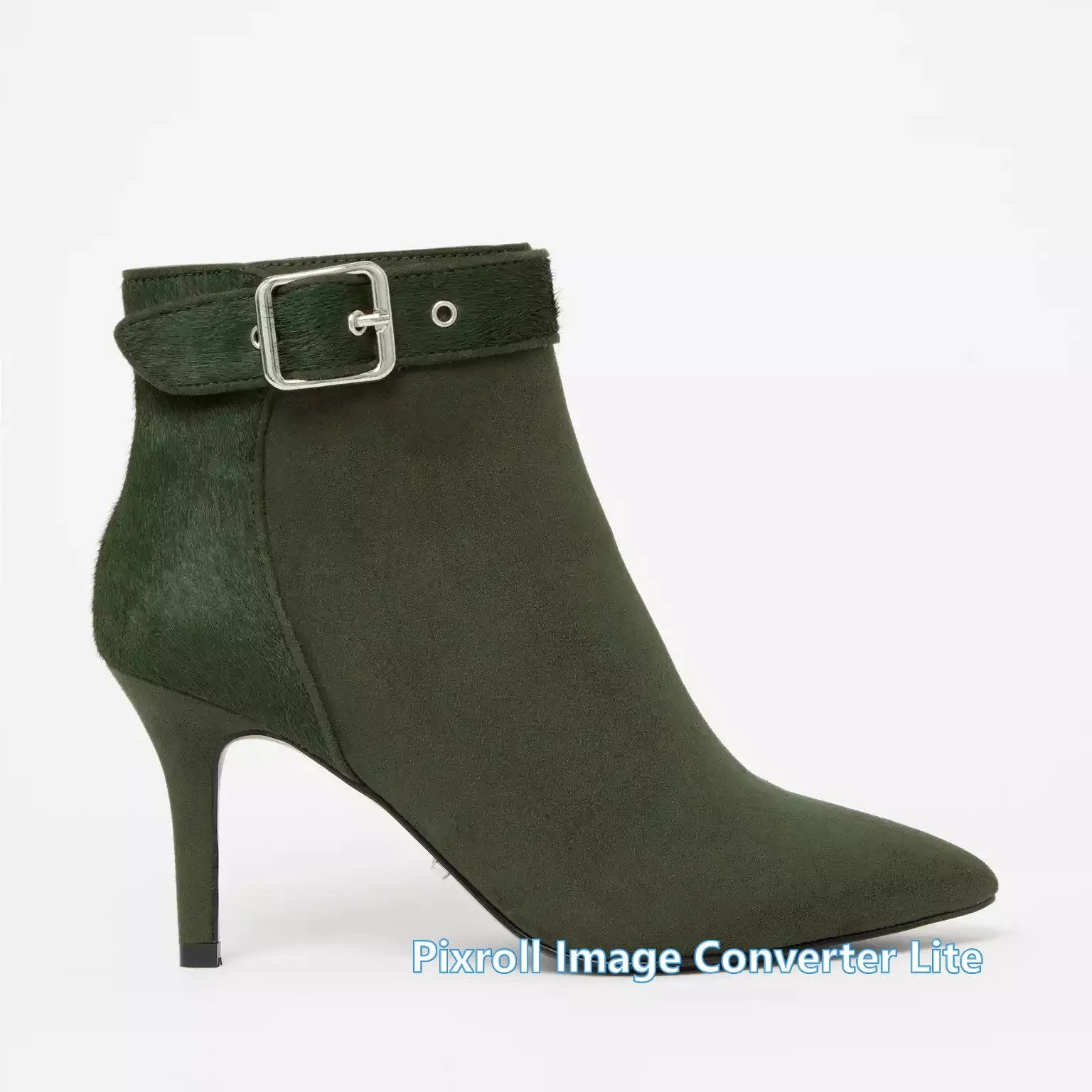 Debenhams, Faith - Green Leather 'Bizzie' High Heel Ankle Boots