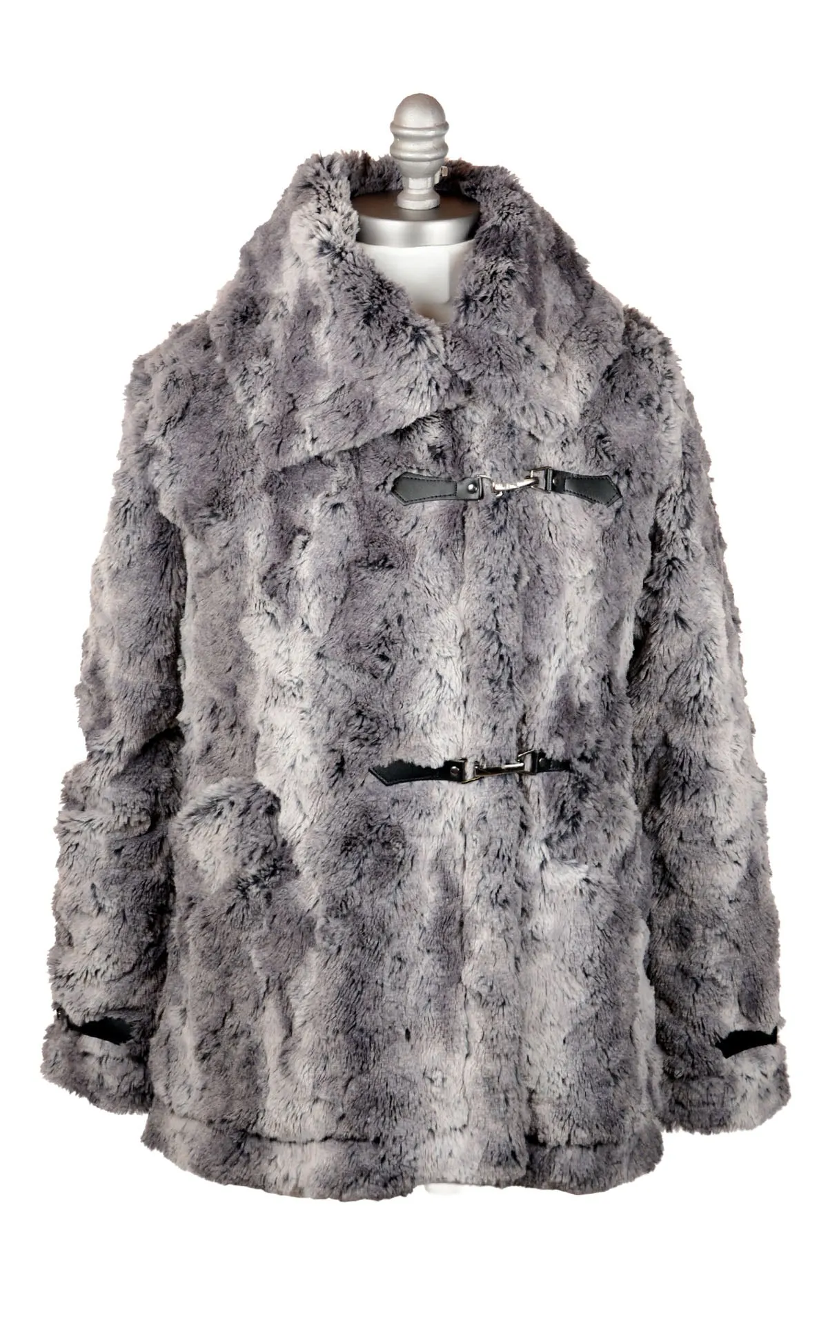 Dietrich Coat - Luxury Faux Fur in Seattle Sky (One Medium Left!)