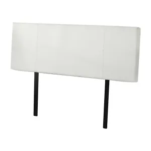 Double Size | PU Leather Bed Headboard Bedhead (White)