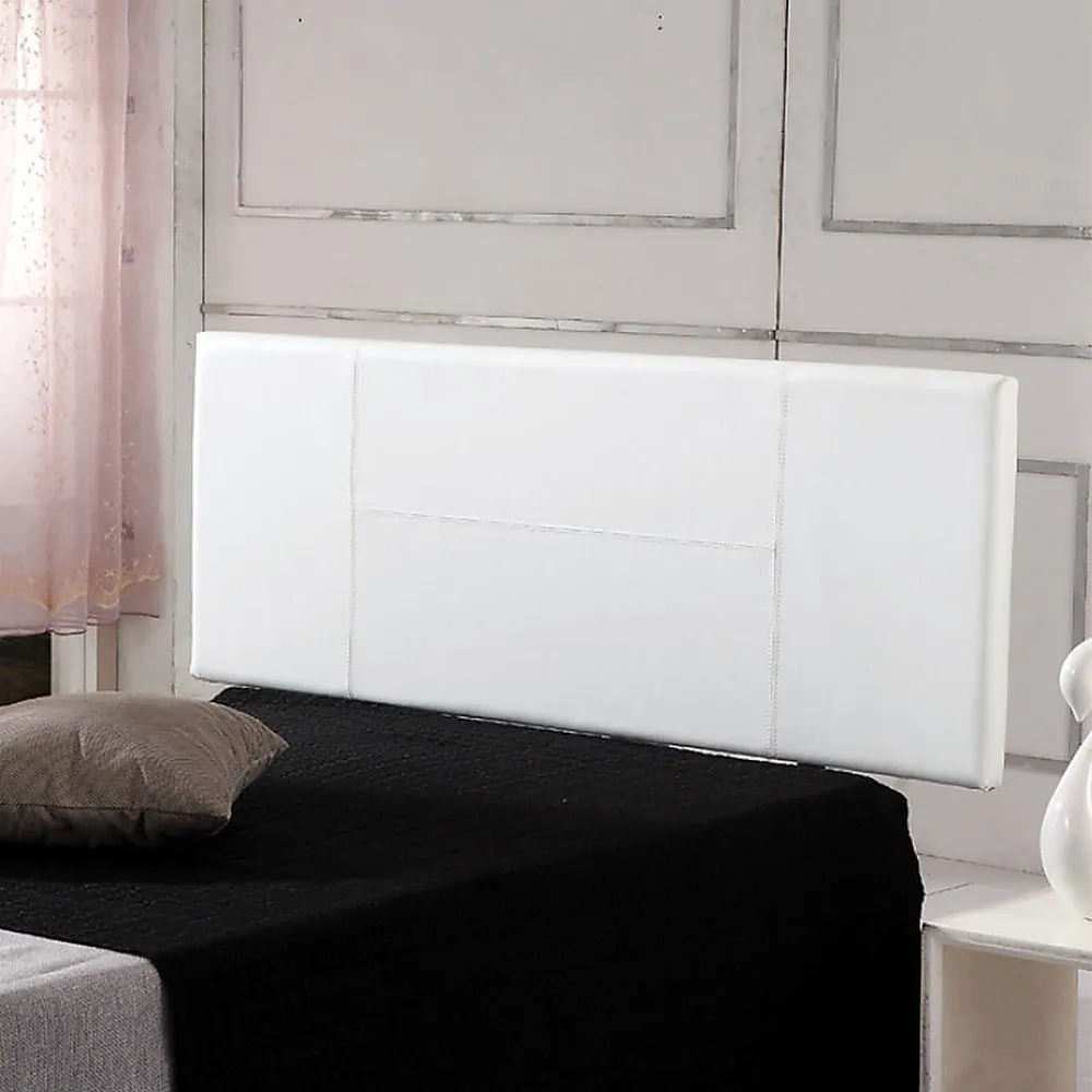 Double Size | PU Leather Bed Headboard Bedhead (White)