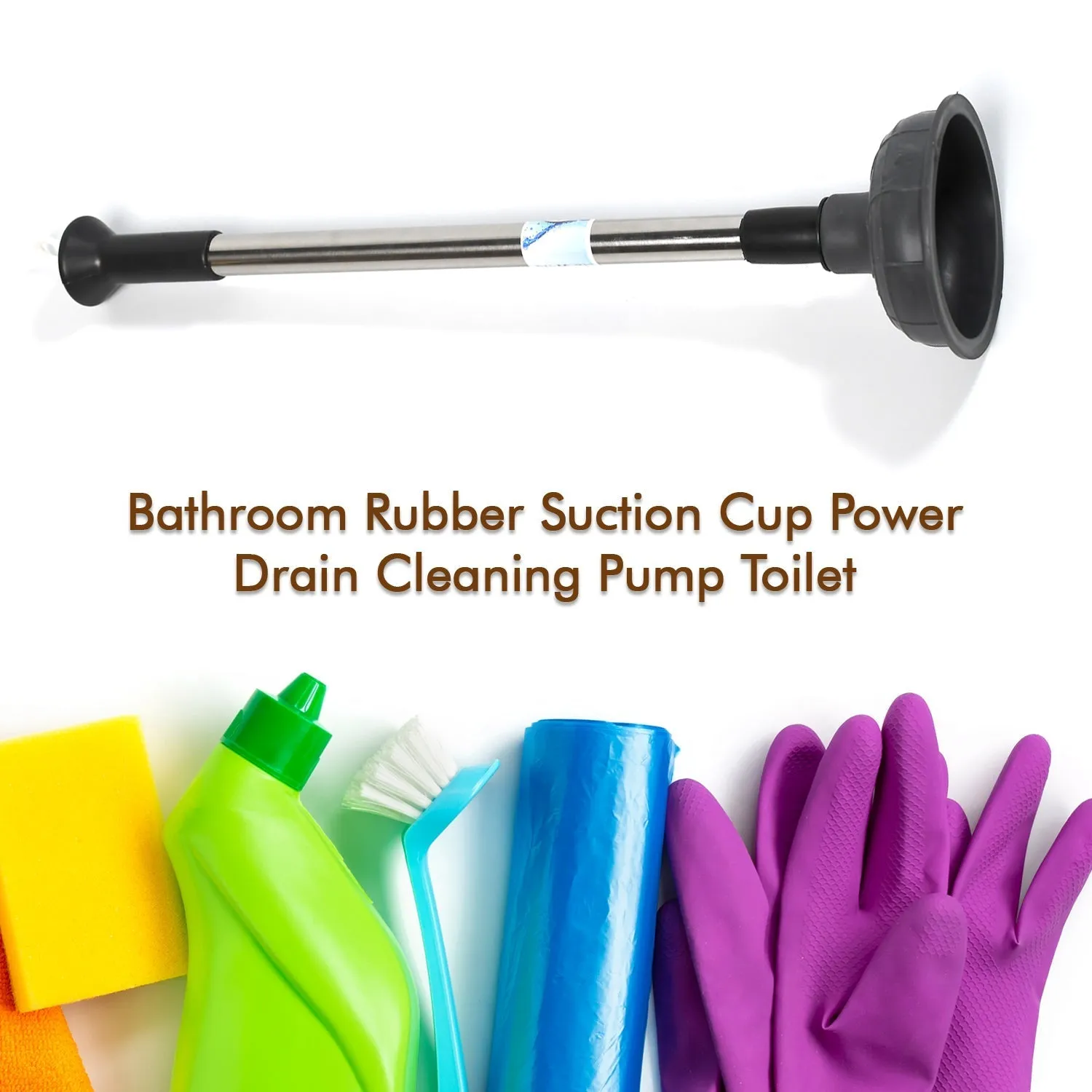 Drain Unblocker Cleaner Sink Plunger Cleaning Pump For Kitchen Sink, Toilet, Bathroomoilet_plunger_pump