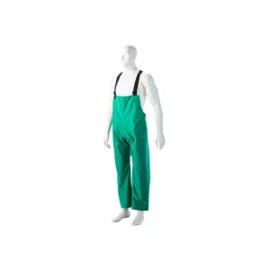 DROMEX MARINE GREEN PVC STORM BIB PANTS SIZE - 2XL