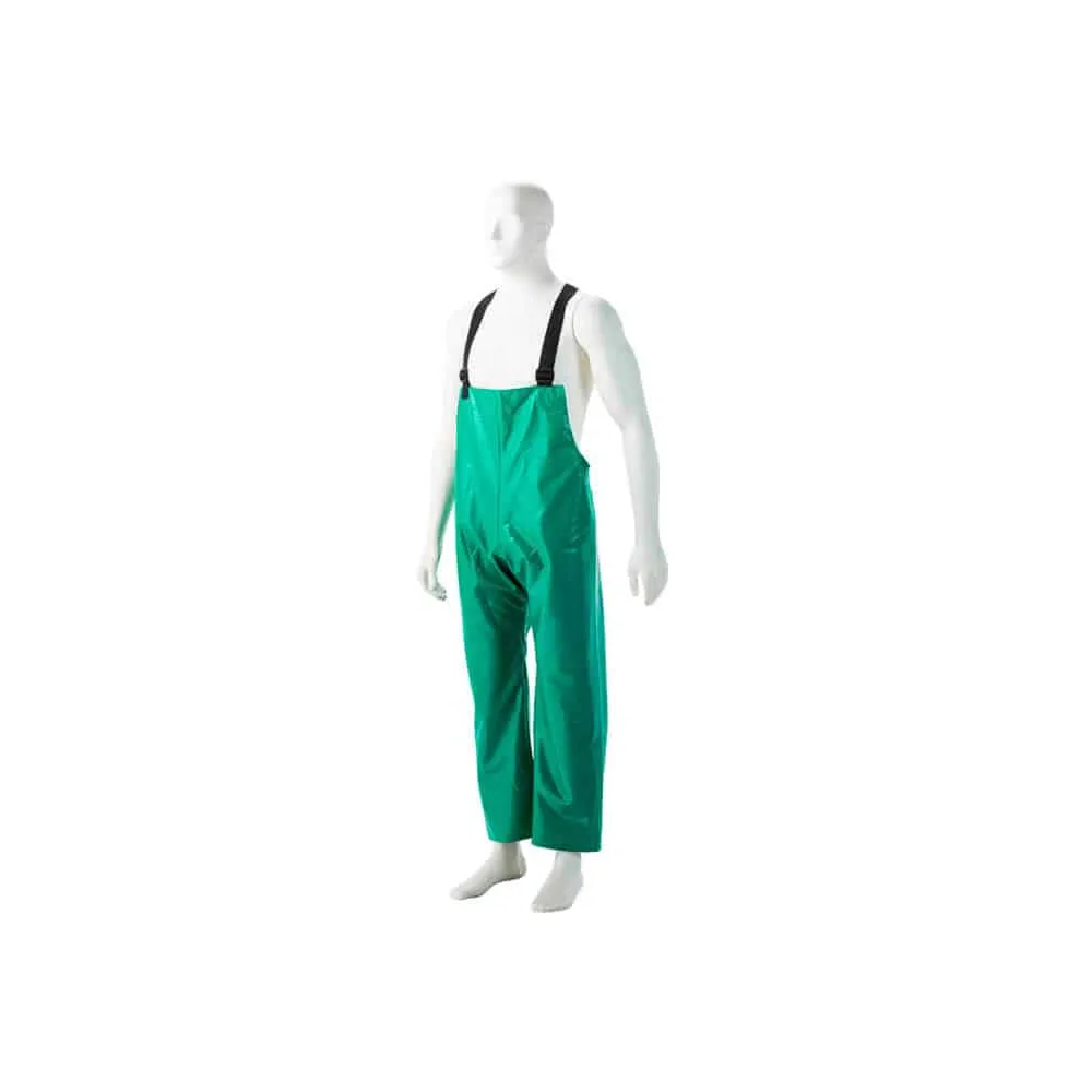 DROMEX MARINE GREEN PVC STORM BIB PANTS SIZE - 3XL