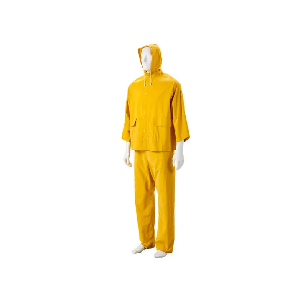 DROMEX PVC RAIN SUIT COLOUR-YELLOW SIZE- S