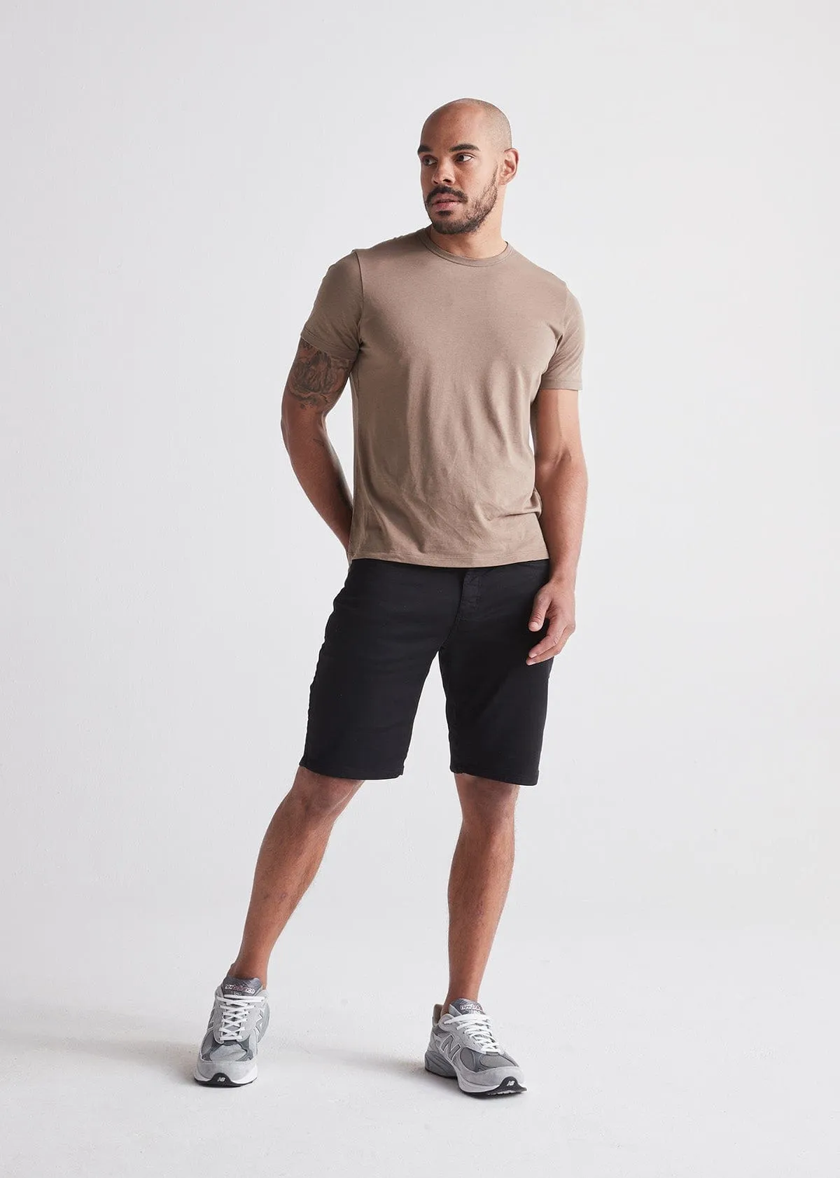 DU/ER SHORT NO SWEAT RELAXED BLACK 10"