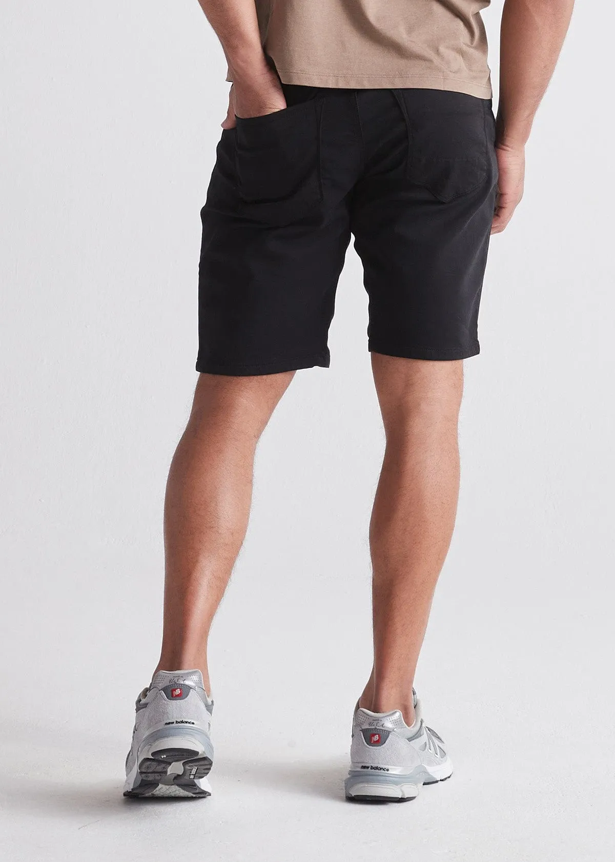 DU/ER SHORT NO SWEAT RELAXED BLACK 10"