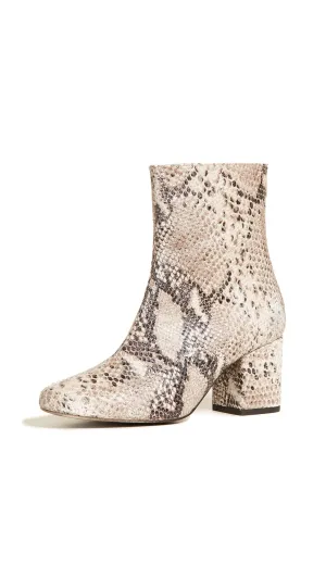 Free People Cecile Ankle Boots Taupe Snake