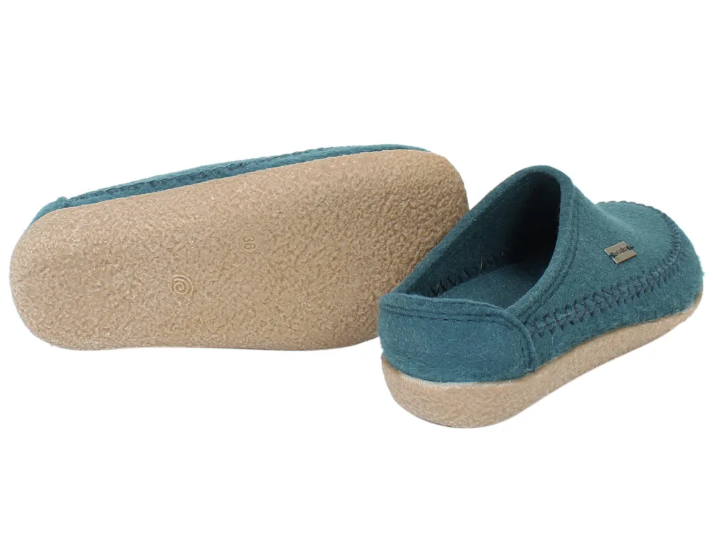 Teal Blizzard Credo Haflinger Clogs - Optimized Title