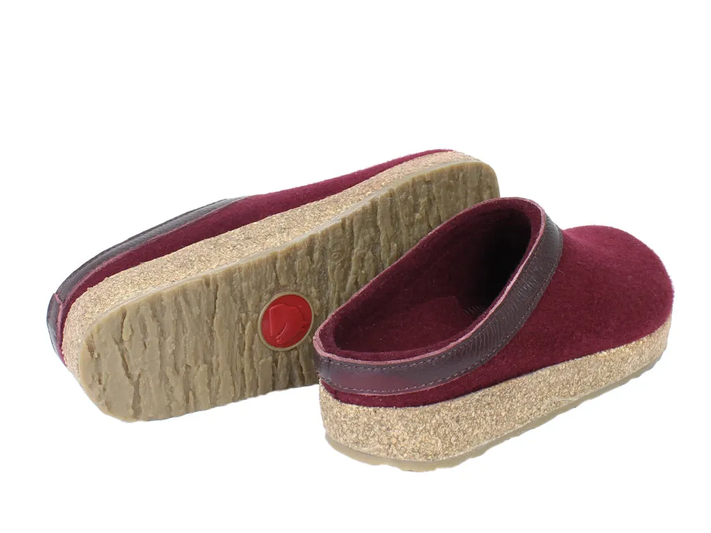 Haflinger Clogs Grizzly Torben Bordeaux 309