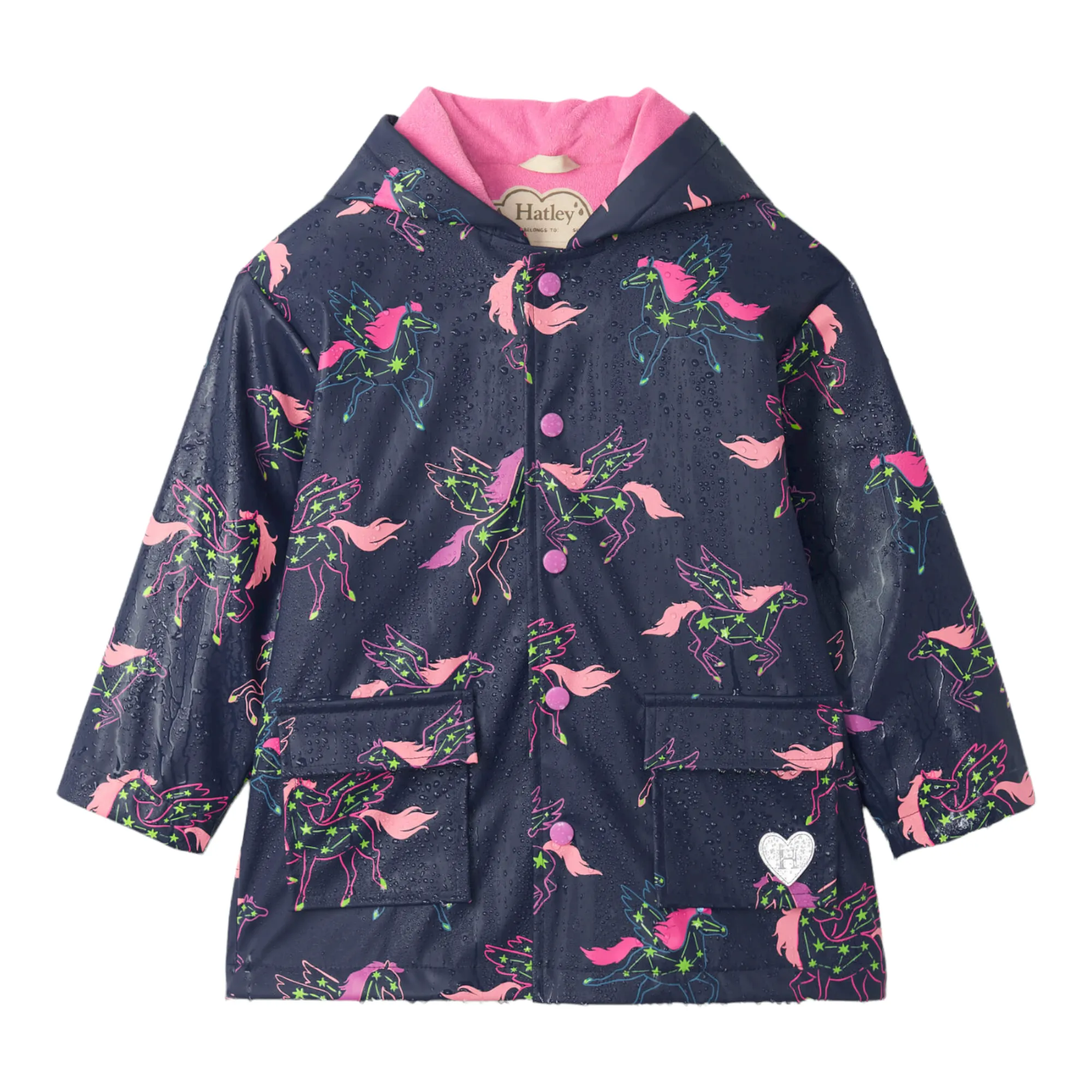 Hatley Pegasus Constellations Color Changing Raincoat