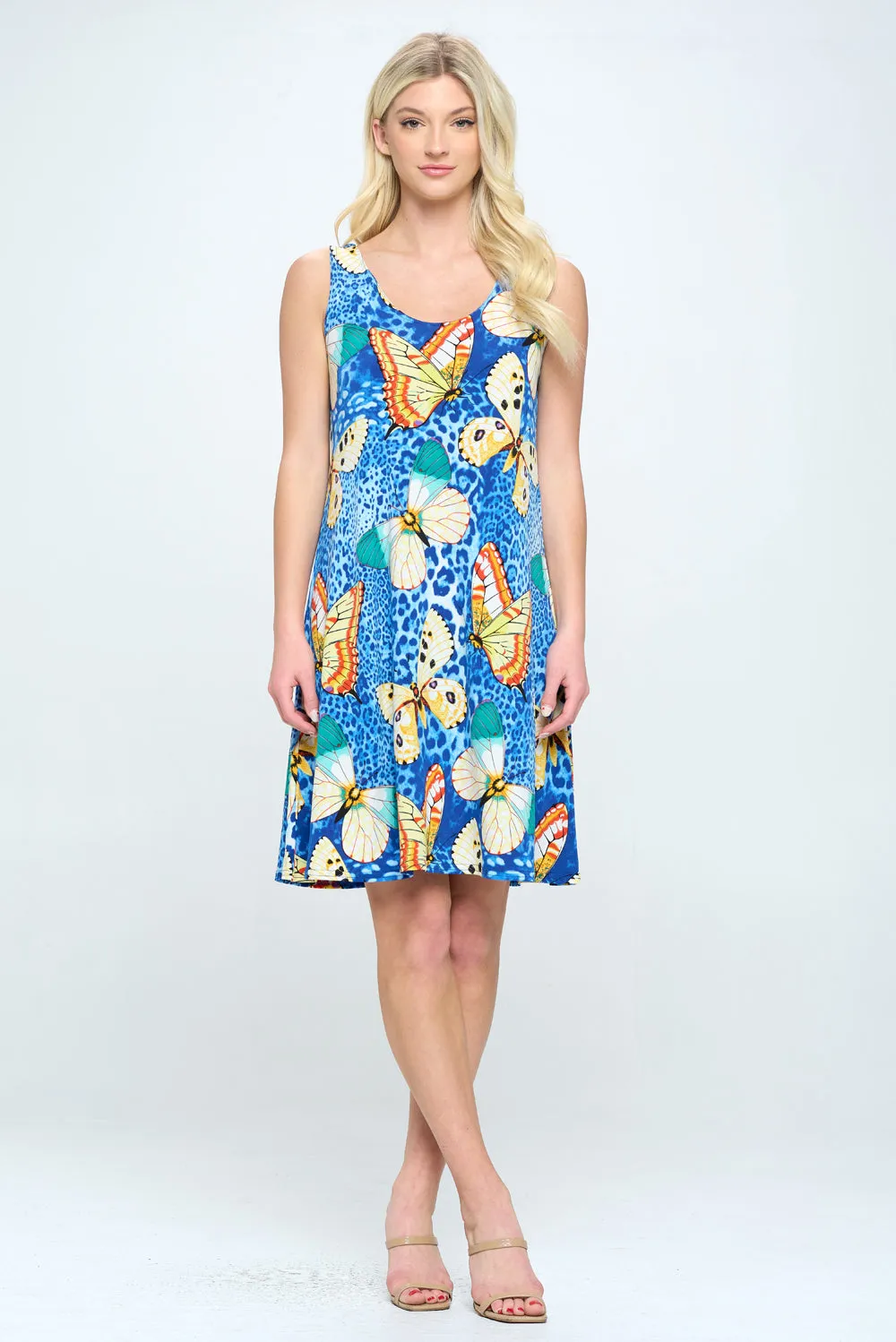 HIT Missy Tank Dress Sleeveless Prints-7003HT-TRP1-W345