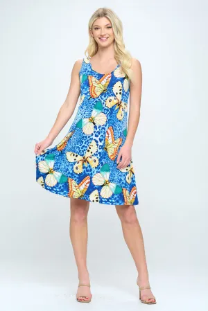 HIT Missy Tank Dress Sleeveless Prints-7003HT-TRP1-W345