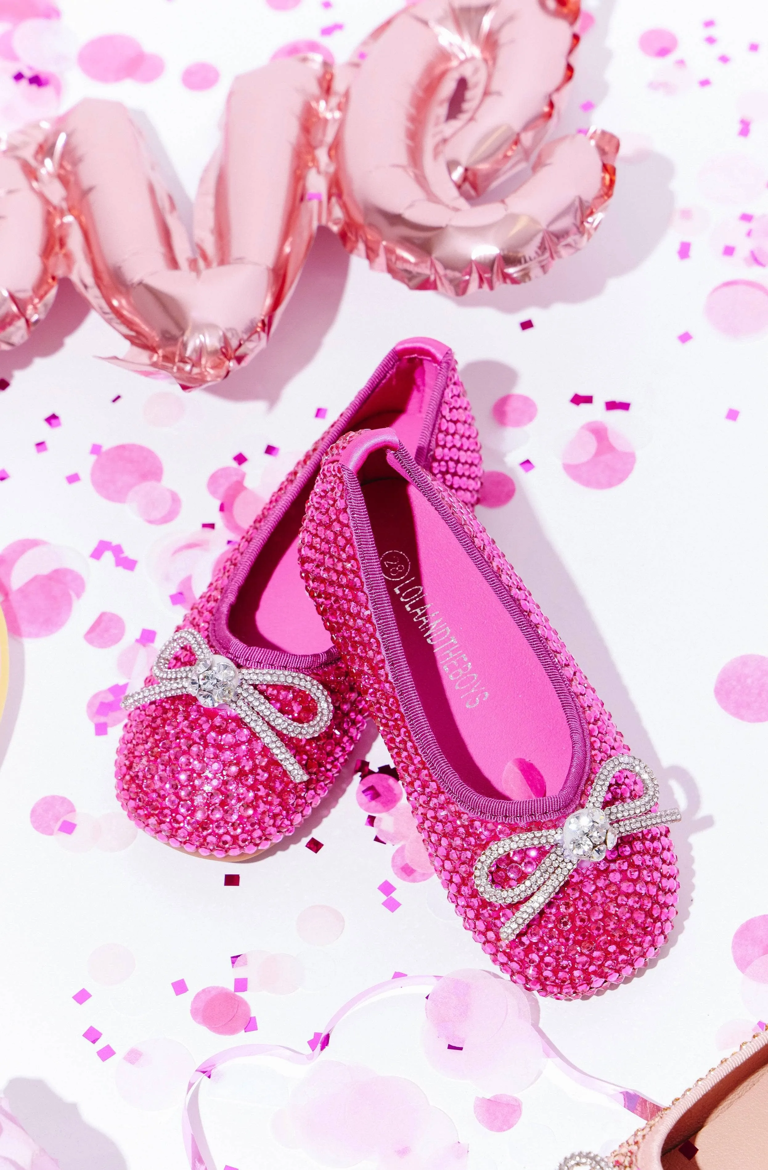 Hot Pink Sparkle Ballet Flat