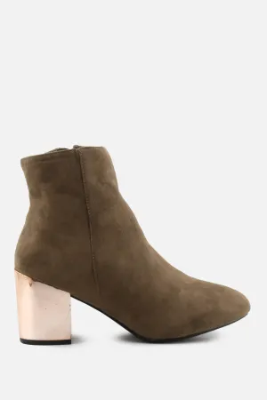 Hotkiss Zipper Block Ankle Boots | Suede