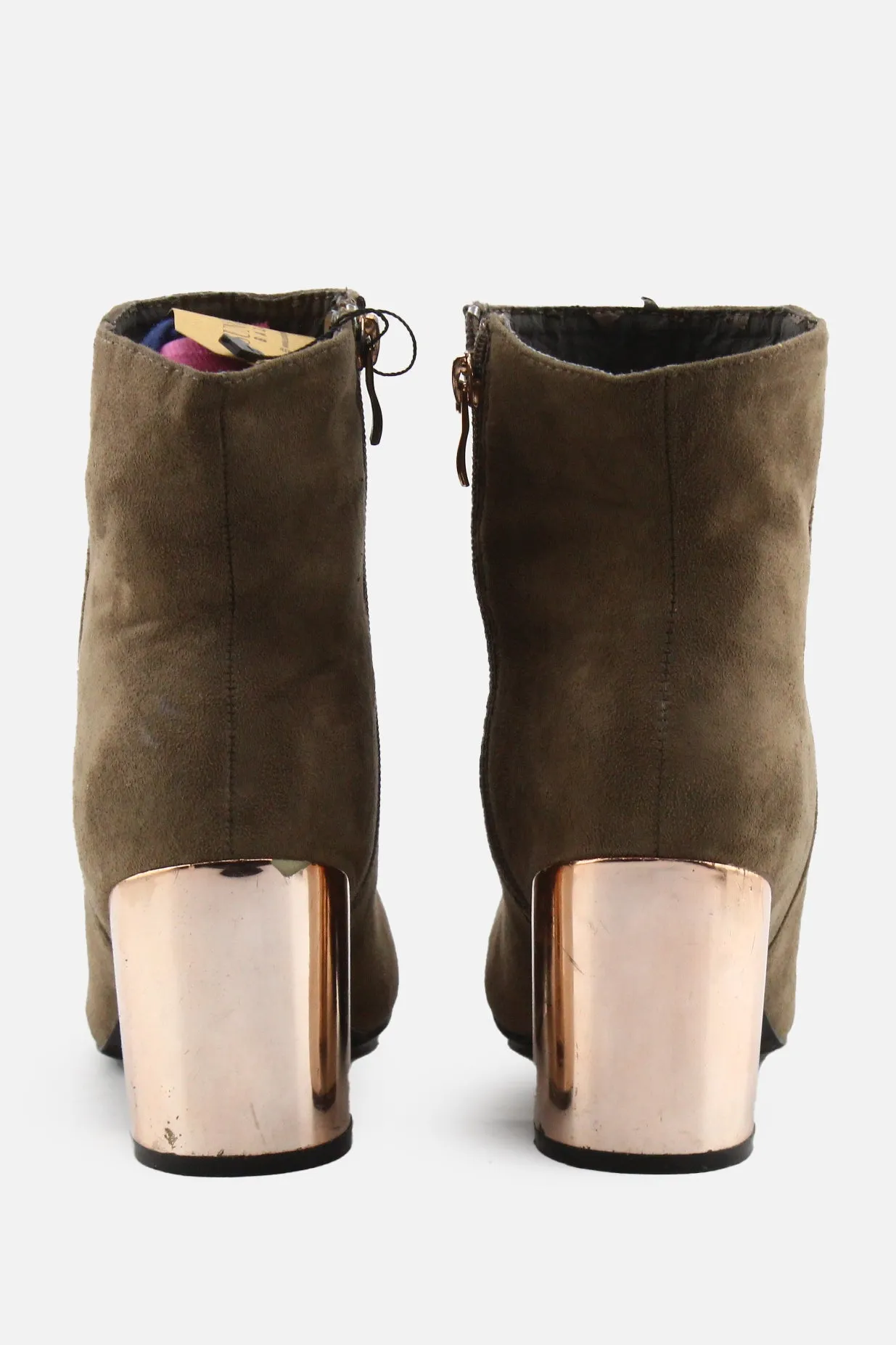 Hotkiss Zipper Block Ankle Boots | Suede