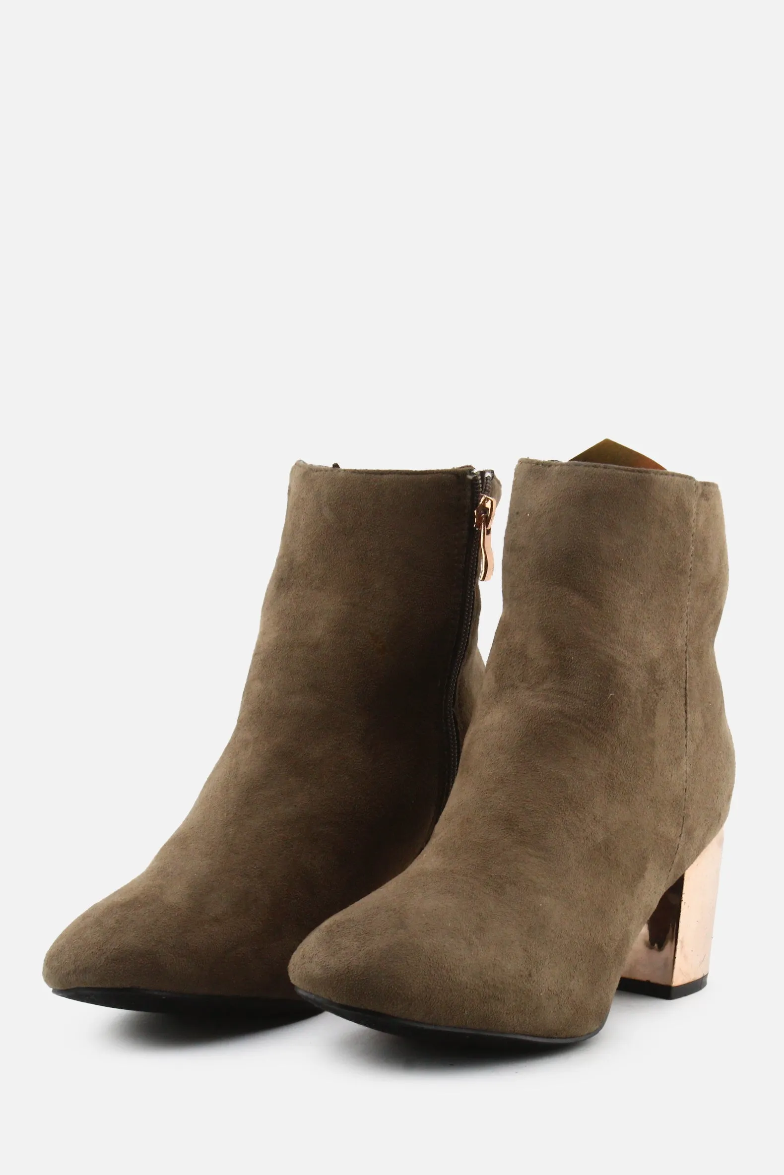 Hotkiss Zipper Block Ankle Boots | Suede