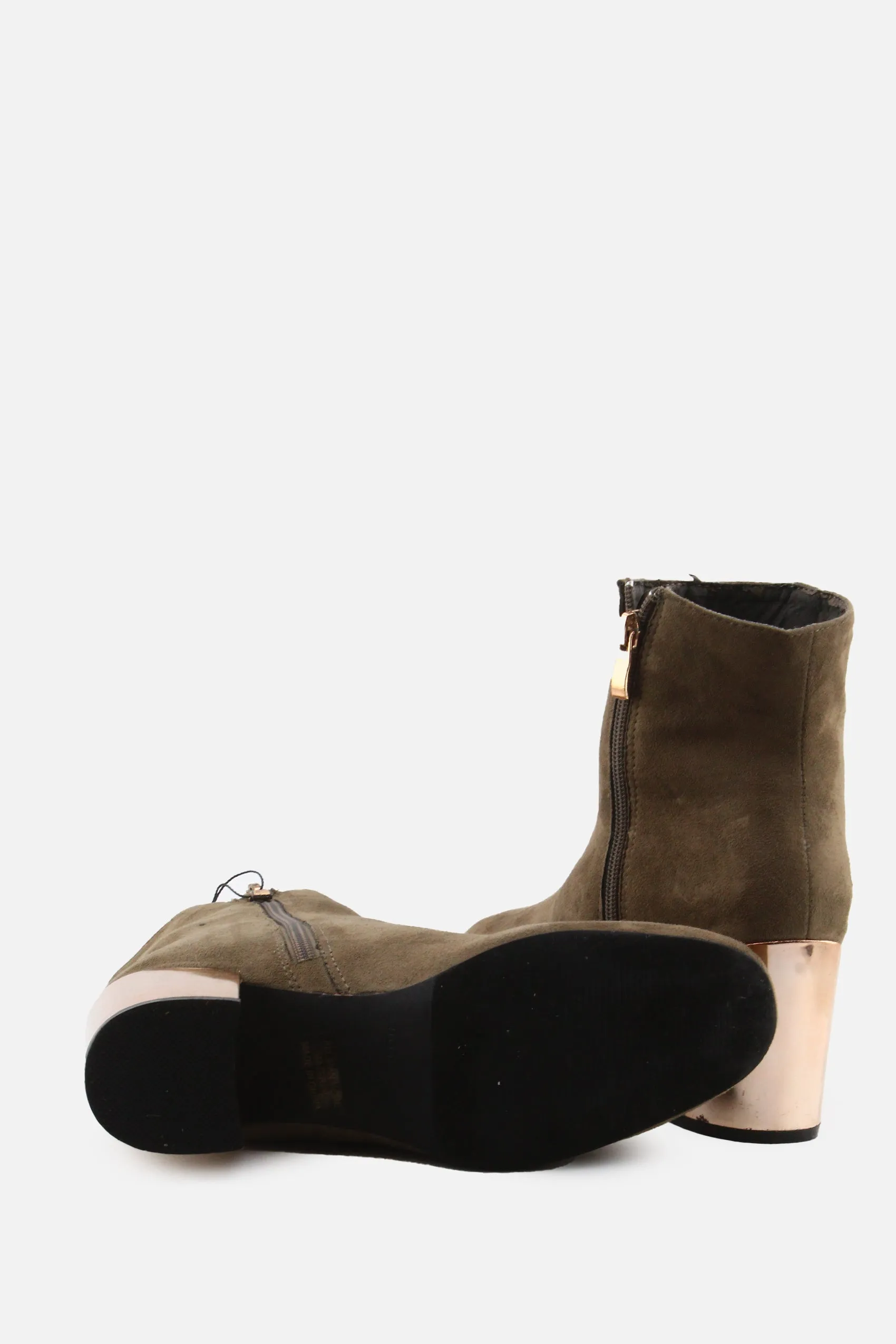 Hotkiss Zipper Block Ankle Boots | Suede