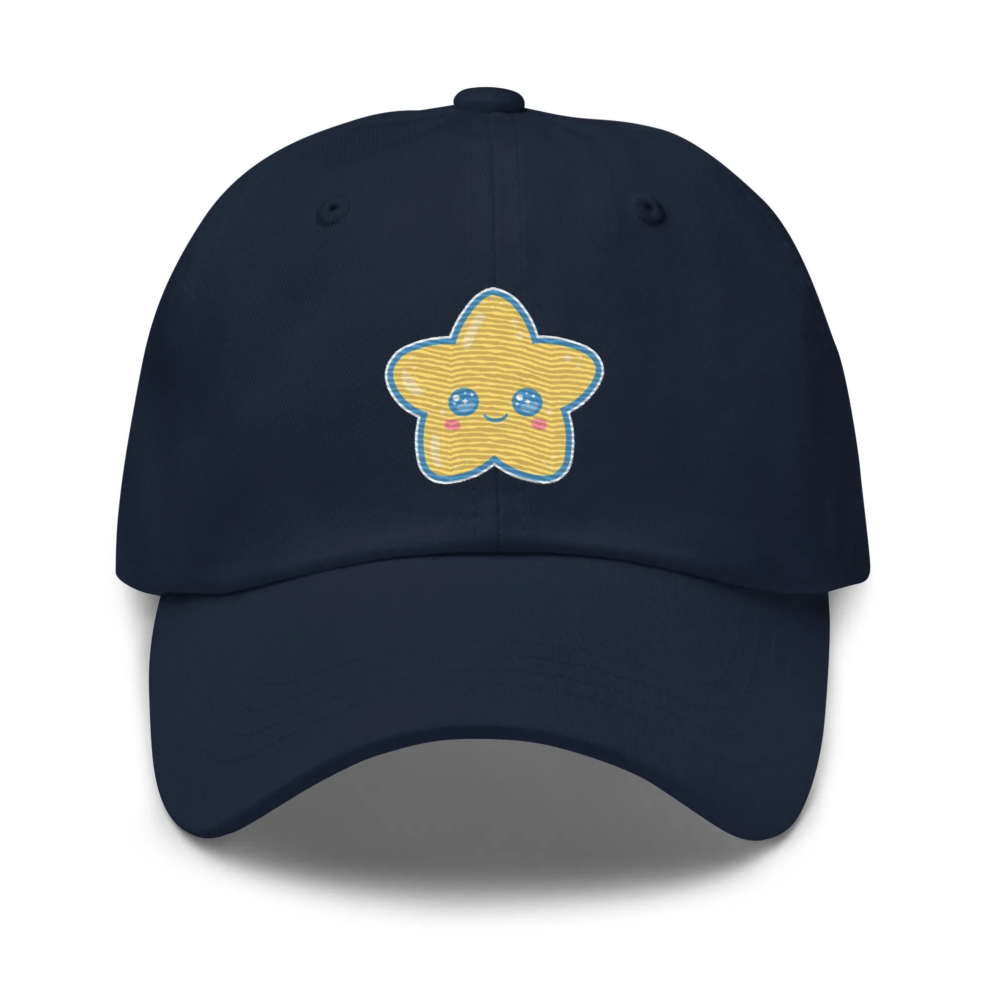 Kawaii Star Embroidered Navy Hat