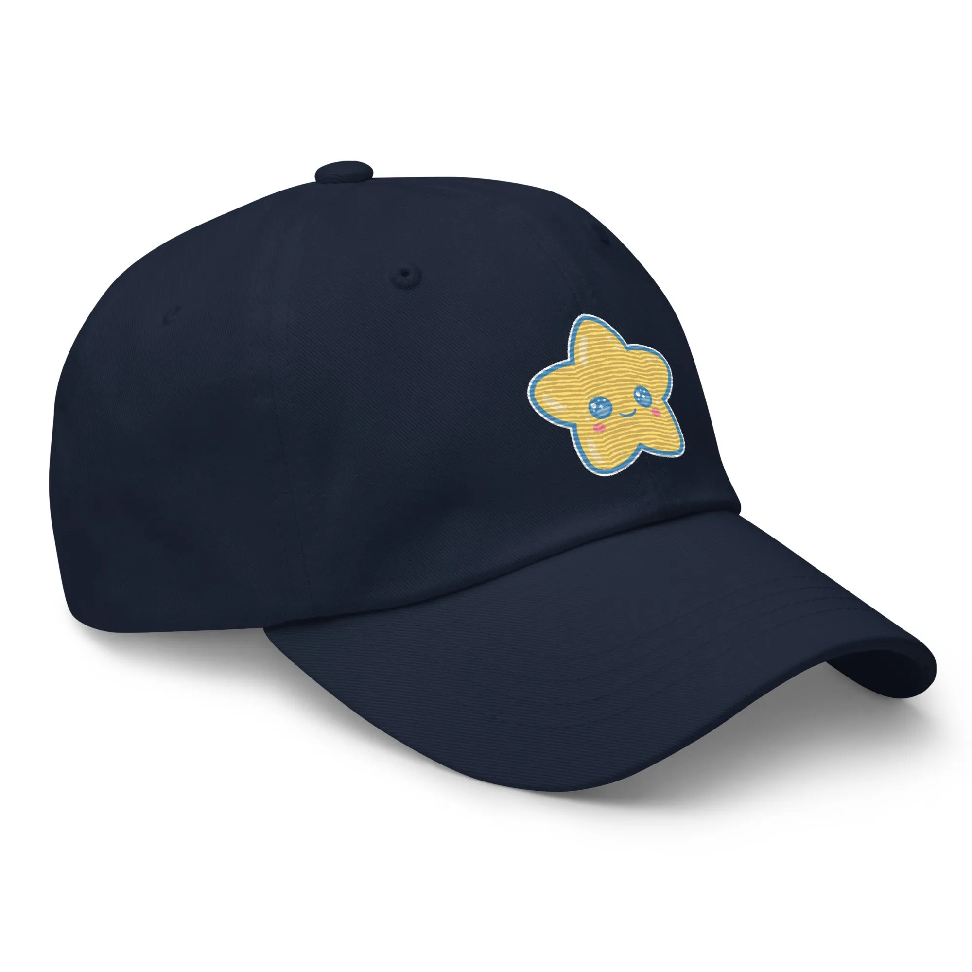 Kawaii Star Embroidered Navy Hat