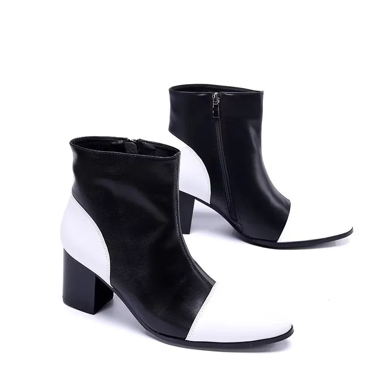 LuxLeather Chic Ankle Boots