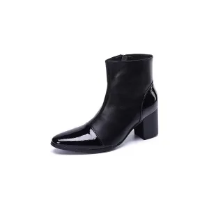 LuxLeather Chic Ankle Boots