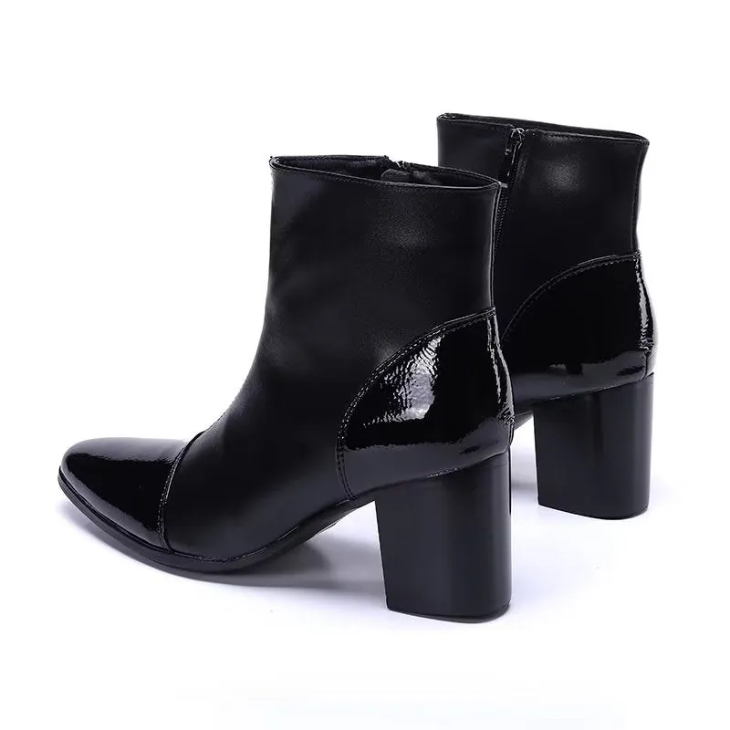 LuxLeather Chic Ankle Boots