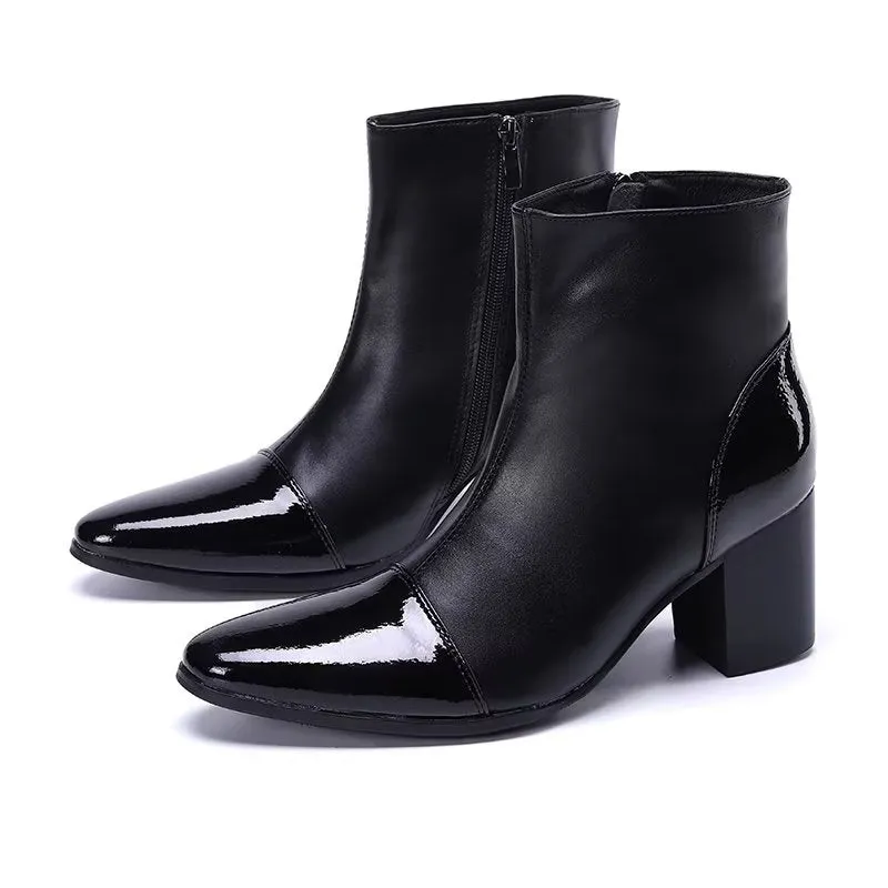 LuxLeather Chic Ankle Boots