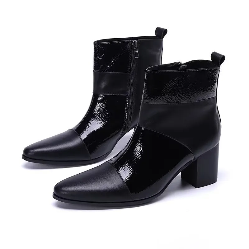 LuxLeather Chic Ankle Boots