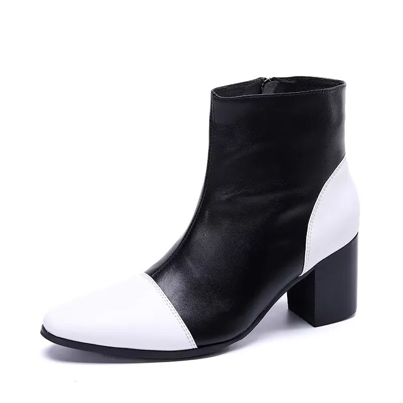 LuxLeather Chic Ankle Boots