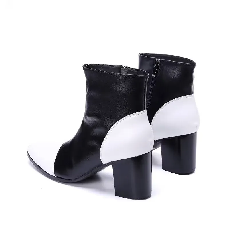 LuxLeather Chic Ankle Boots