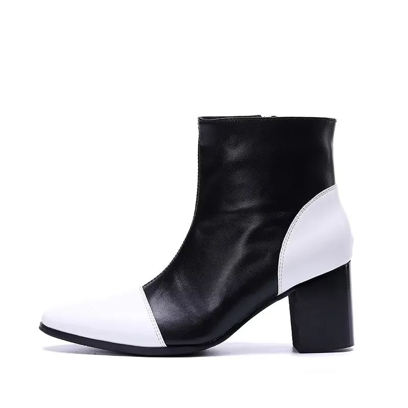 LuxLeather Chic Ankle Boots